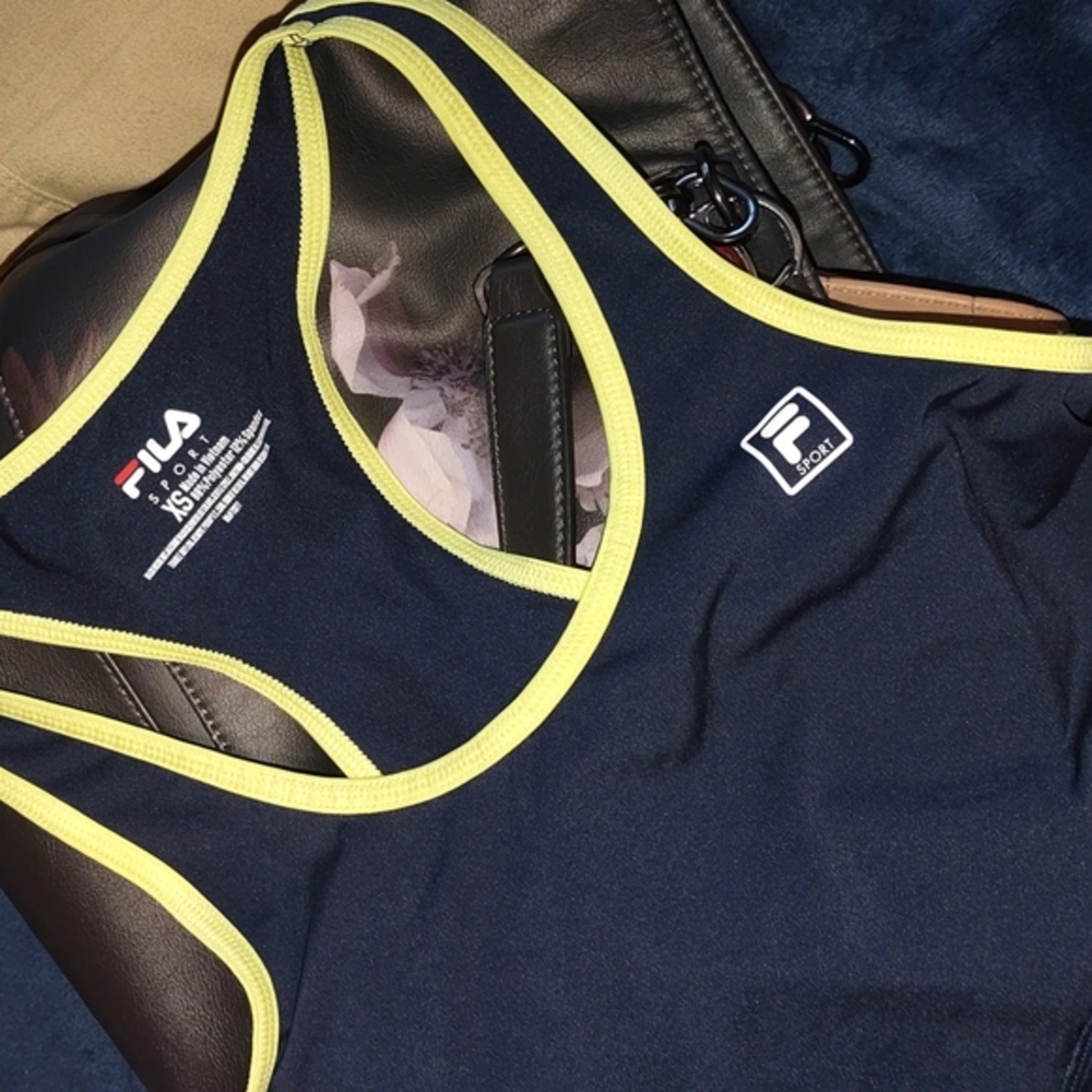 Womens XS FILA Sport tank blue, pink, green.